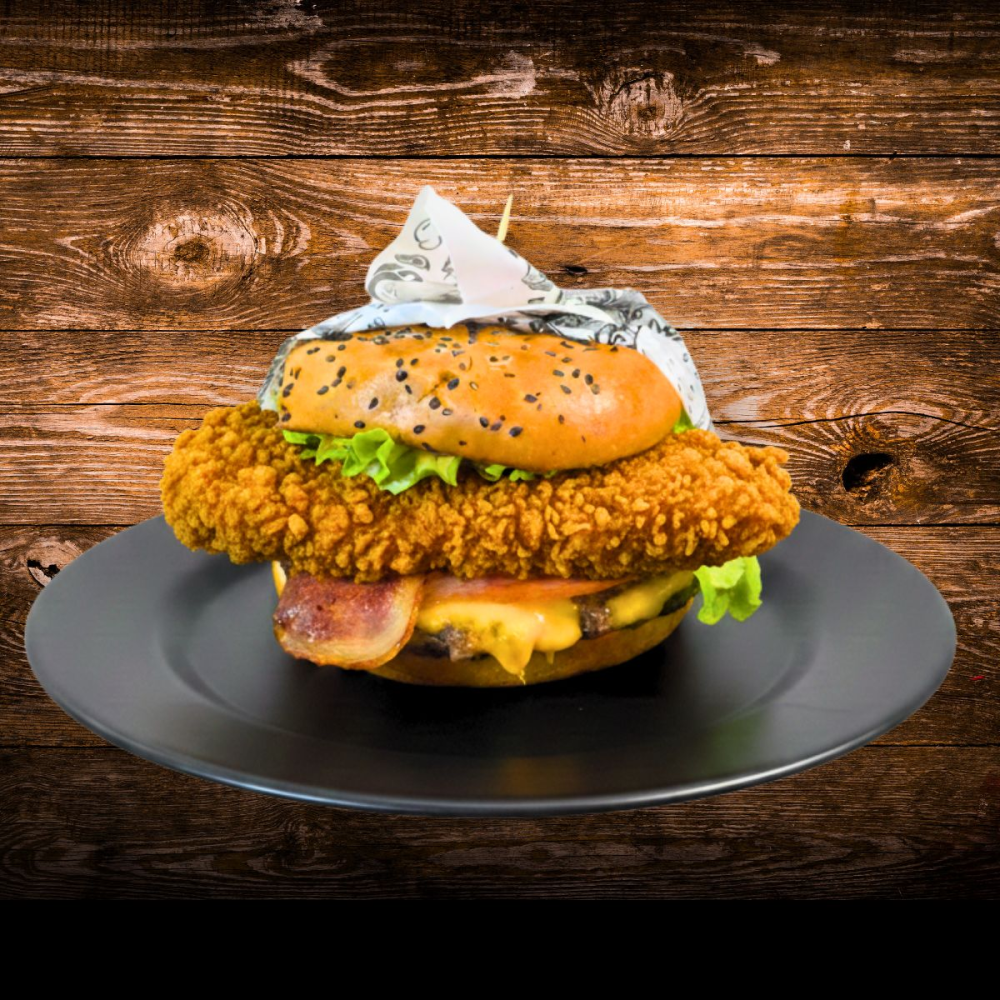 hamburguesa crispy koko chicken